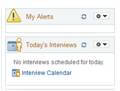My Alerts/Today's Interviews Pagelet