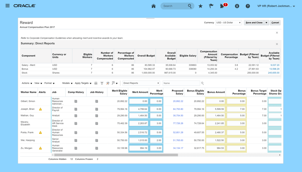 Understanding The Elements Of Workforce Compensation In Oracle HCM 