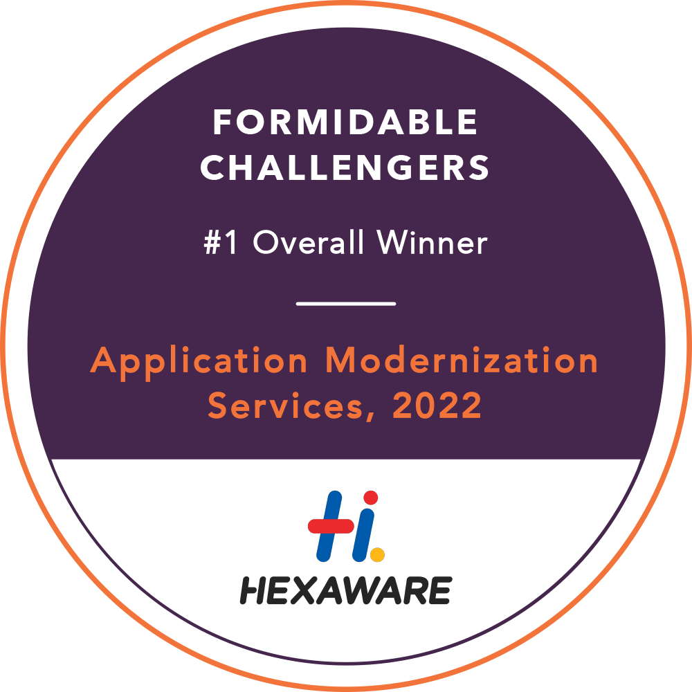 Formidable Challenger Overall Ranking – Application Modernization Services