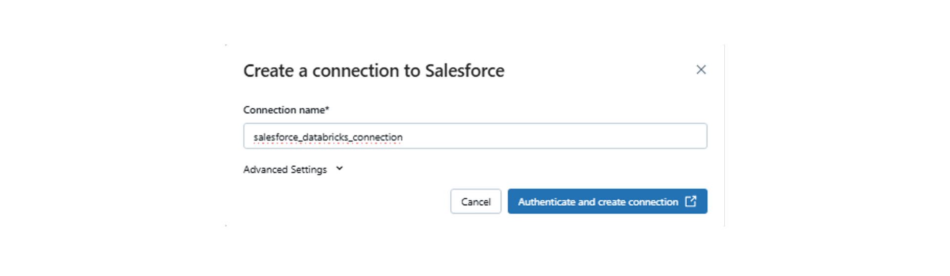 Create a connection to Salesforce